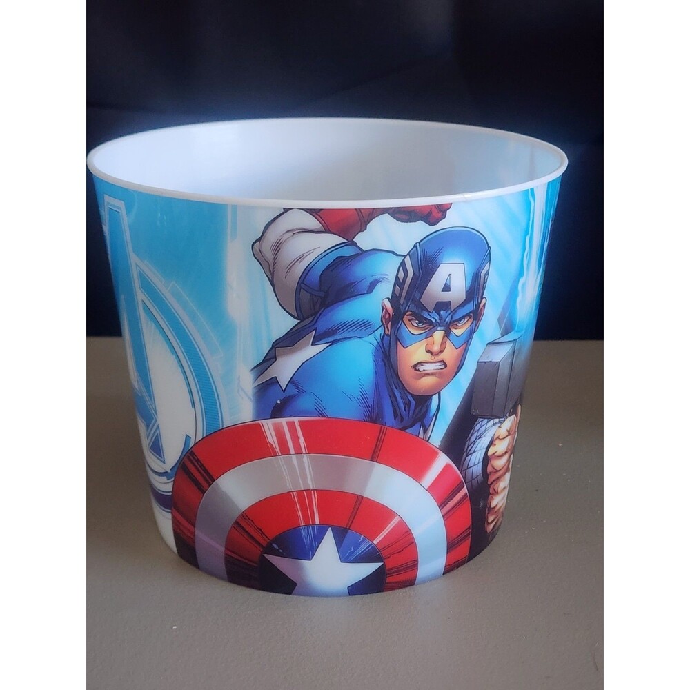 Marvel Avengers Captain America & Thor Popcorn Bucket / Storage Tub 130oz